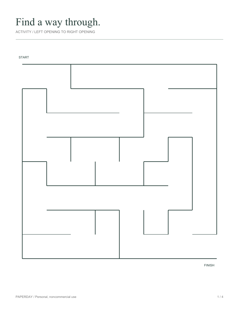 Preview of Two geometric mazes with separate answer pages